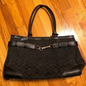 Black coach bag - used
